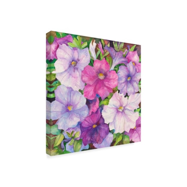 Joanne Porter 'Petunias' Canvas Art,35x35